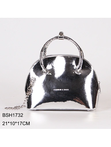 silver chain handbag